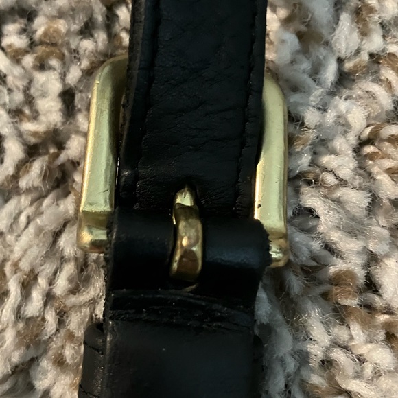 Vintage Coach Willis 9927 Black Leather W/Key Fob & Goldtone Hardware. - Picture 4 of 15